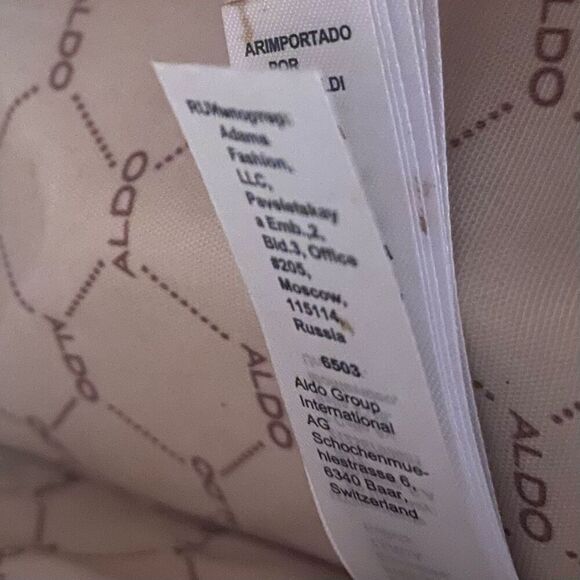 ALDO Glendaa Pink Floral Top Handle Shoulder Crossbody Tote Bag 9X4X9 SEE DESCR - Picture 13 of 14